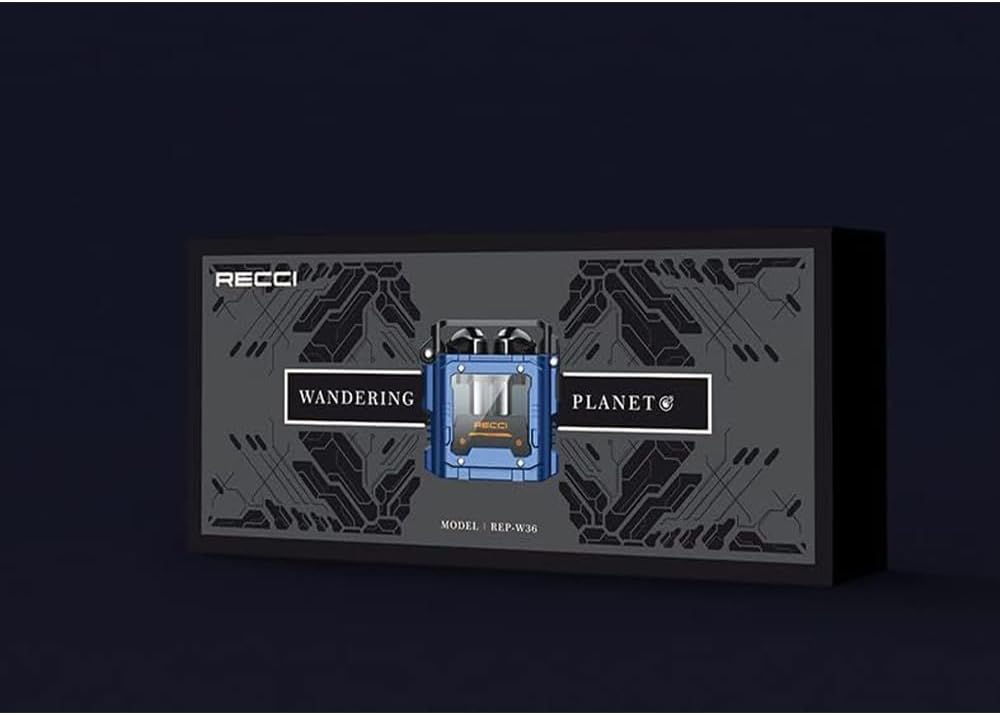 Wandering Planet REP-W36 Wireless Earbuds Recci – Bluetooth 5.3 TWS Headphones with Hi-Fi Sound, Heavy Bass, Noise Cancelling, 10m Range, 4.5H Playtime, Type-C Charging, Touch Control – Space Capsule - Image 5