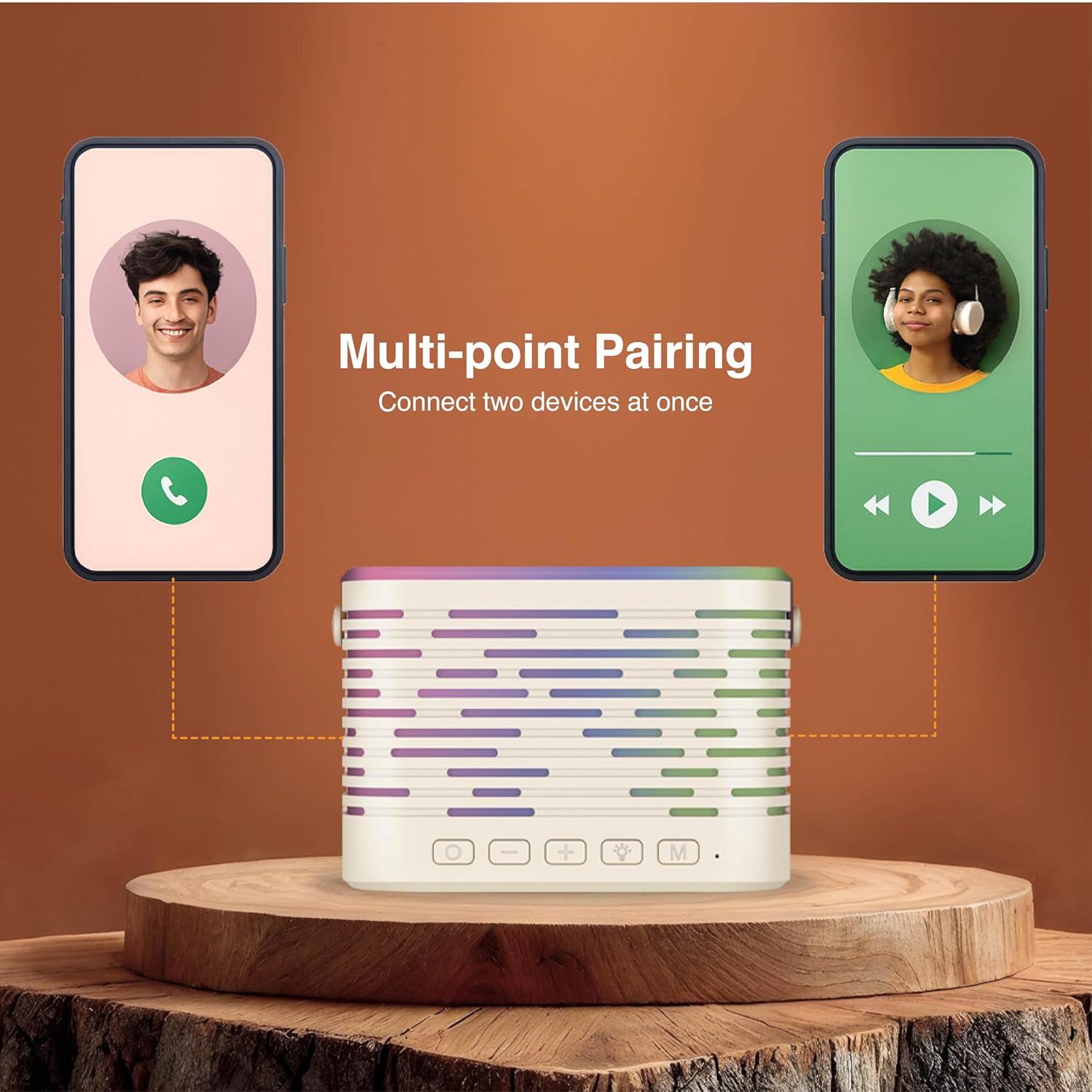 fingers karaokestar k4 portable speaker with wireless mic (12 w peak output, rgb lights on both speaker & mic, 9 hour playtime, bluetooth | fm radio | microsd | aux, multi point pairing), rich white fingers karaokestar k4 portable speaker with wireless mic (12 w peak output, rgb lights on both speaker & mic, 9 hour playtime, bluetooth | fm radio | microsd | aux, multi point pairing), rich white