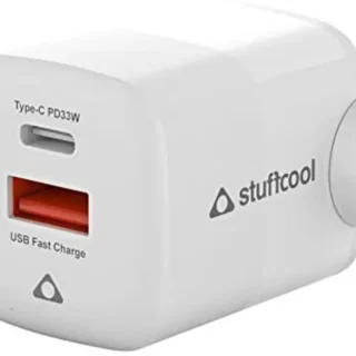 stuffcool 33 w pd 4.4 a wall charger for mobile (white)